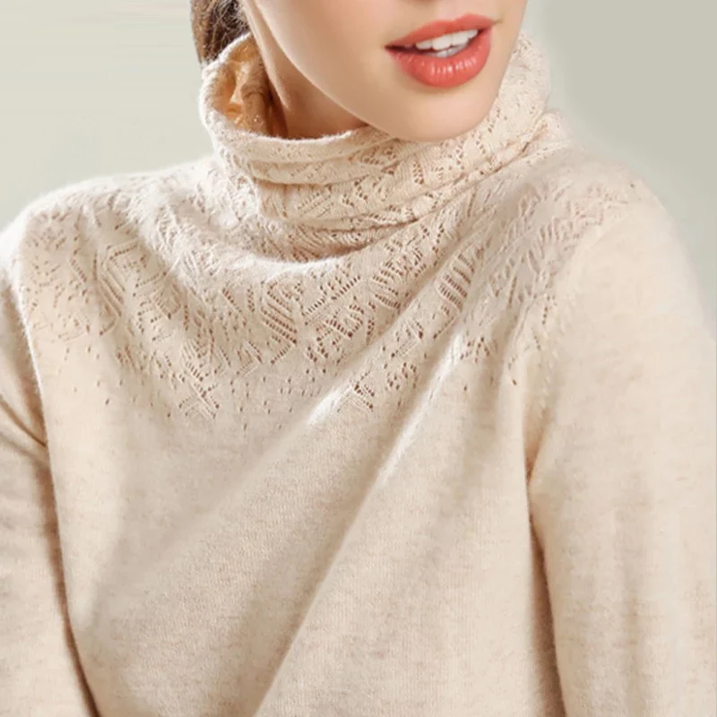 Turtleneck ženy oblečenie, dlhé rukávy voľné tuhé pulóver ležérne módne sveter