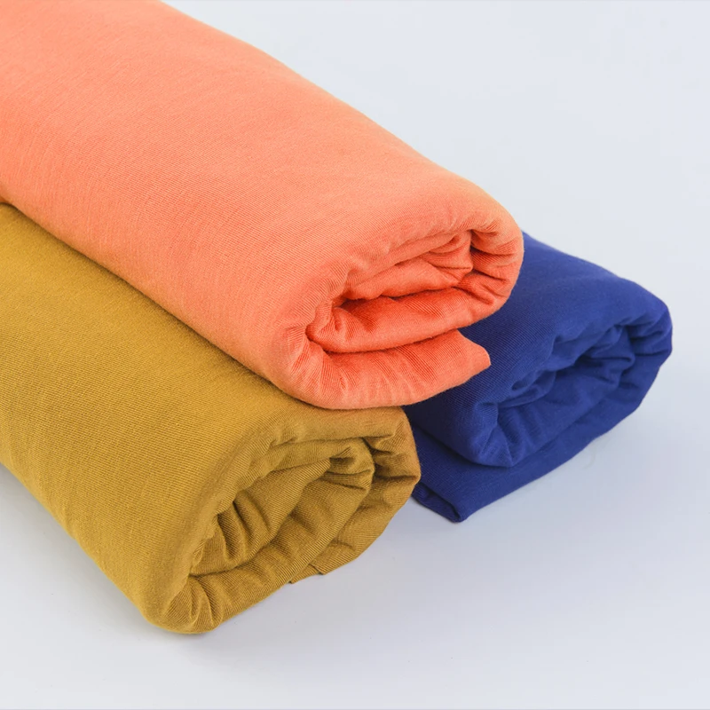 Tvárny Jersey Lycra Textílie Viskózový Úplet Šitie Mäkké Textílie Pre Diy t-Tričko Alebo Šaty A0329