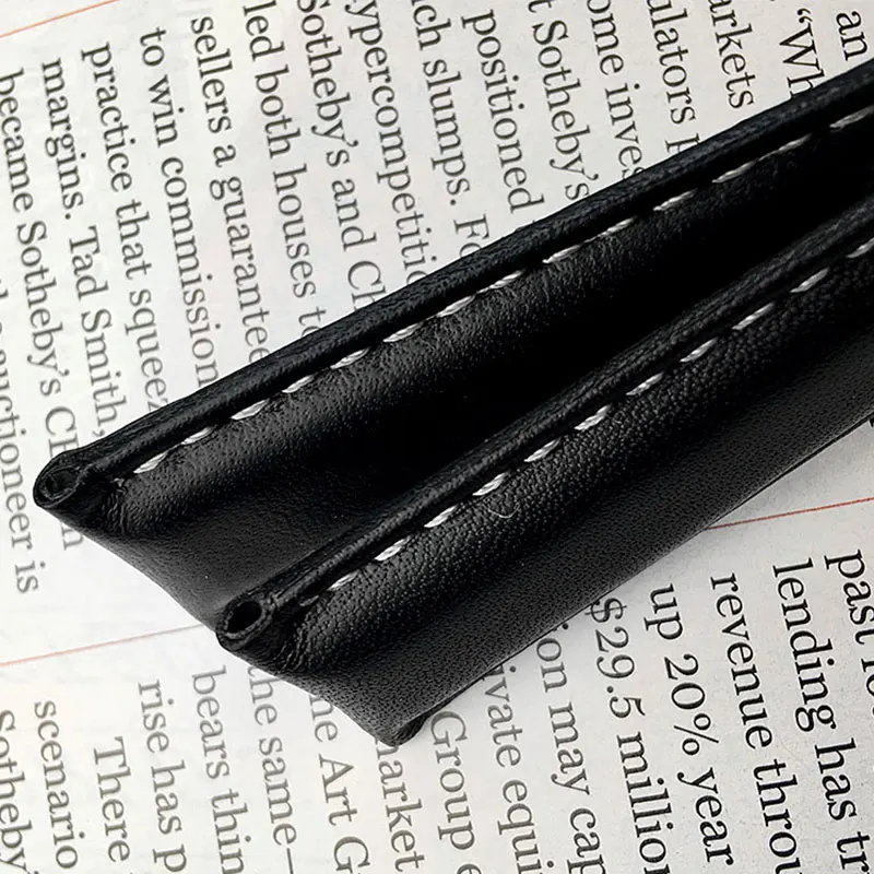 Univerzálny Hovädzie Kože Watchband Hodinky Remienok Drhnúť Vzor pre Breitling Oris AT150 Náramok Muž Double Push Pracka 20 mm 22 mm