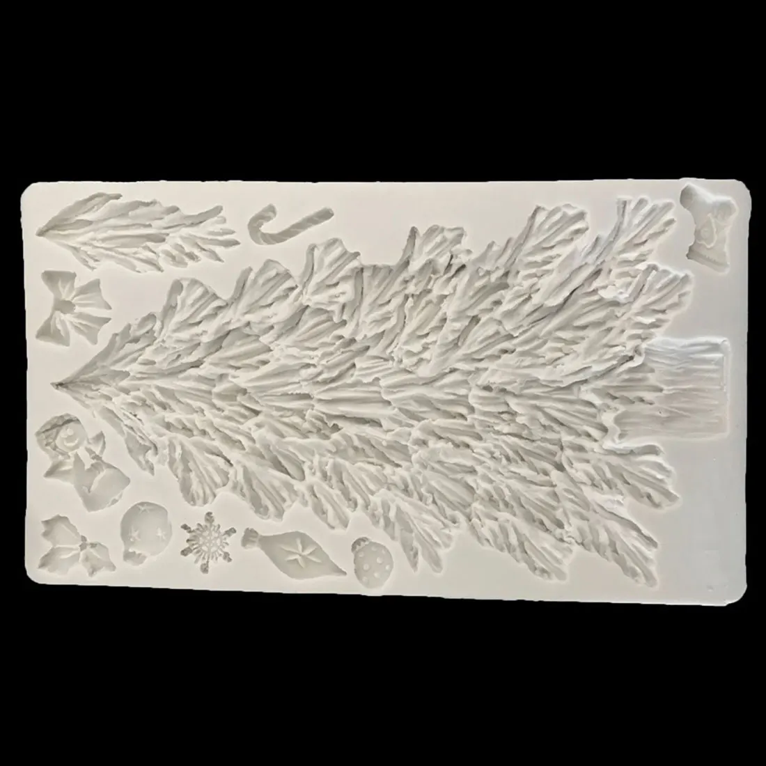 Užitočné Vianočný Stromček Snowflake Luk Silikónové formy Tortu Hranice Zdobenie Fondant Formy 3D Čokoládové Cukrovinky Hlinené Formy