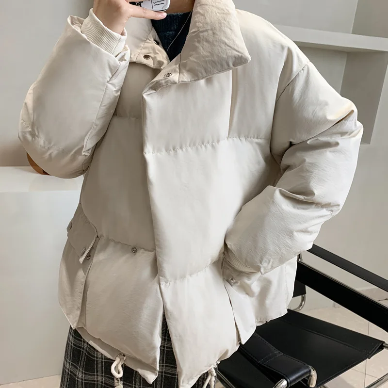 V zime Teplá Bunda, Kabát Ženy Bežné kórejský Štýl Béžová Čalúnená Puffer Bundy Parkas Ropa Mujer Invierno 2020 Oblečenie pre Ženy