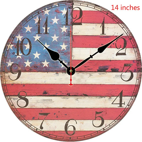 Veľké predaj nástenné hodiny, dekorácie tvorivé hodinky 34 cm budík vlastné starý budík nástenné hodiny