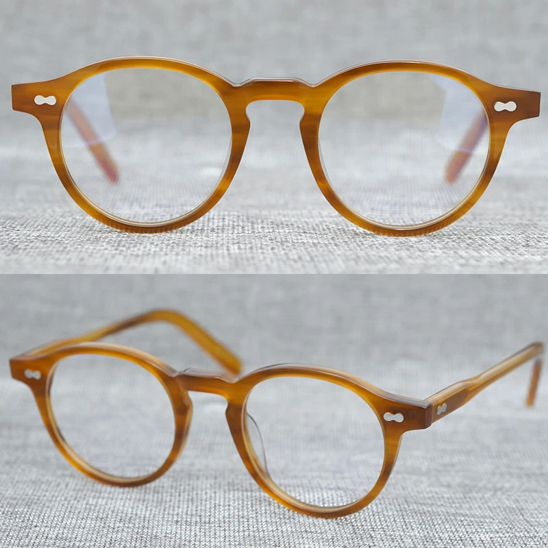 Vintage Optické Sklá Acetát Okuliare okuliare na Čítanie Žien a Mužov Korytnačka Okuliare MILTZEN Krištáľovo čisté kolo rám