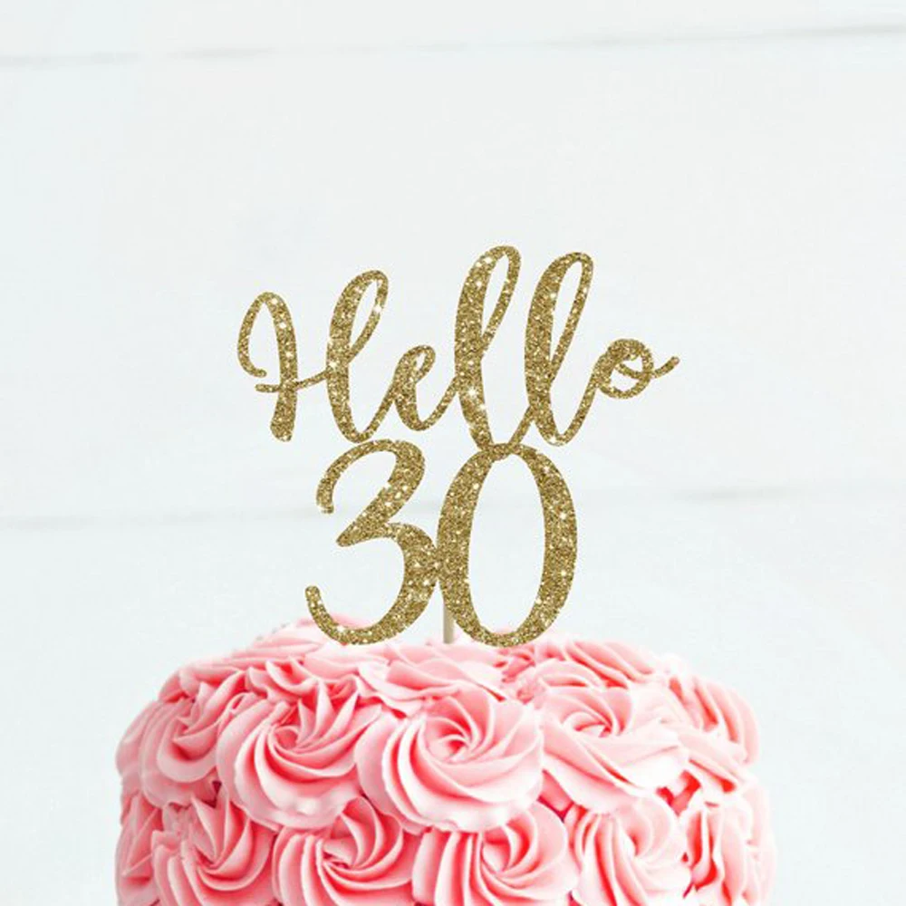Vlastné Happy Birthday cake vňaťou,Ahoj 30/vek Narodeninovú Tortu Vňaťou , Narodeninová Párty Tortu Vňaťou Dekorácie Dodávky