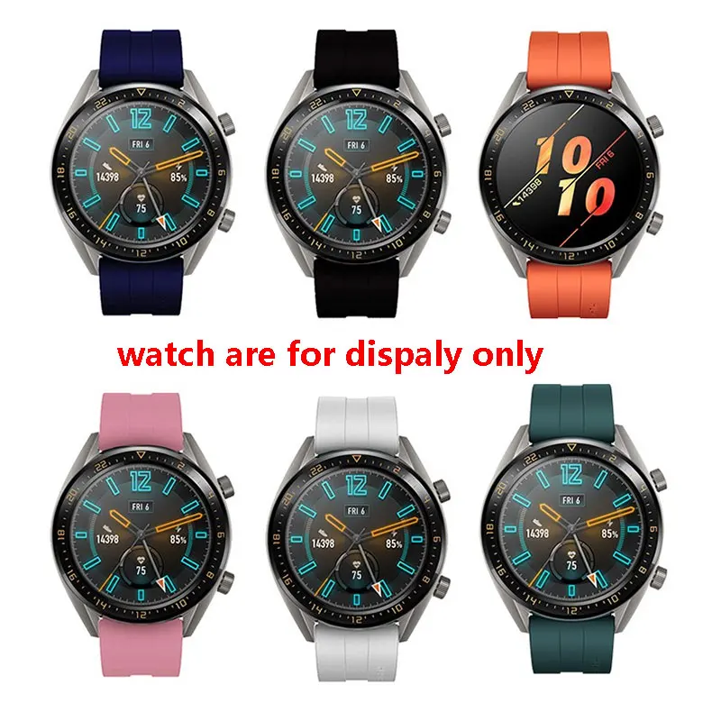 Vodotesný silikónový prispôsobenie Huawei sledovať 2 GT PRO Česť Magic/Sen smart hodinky, príslušenstvo 20 mm 22 mm Rýchle Uvoľnenie