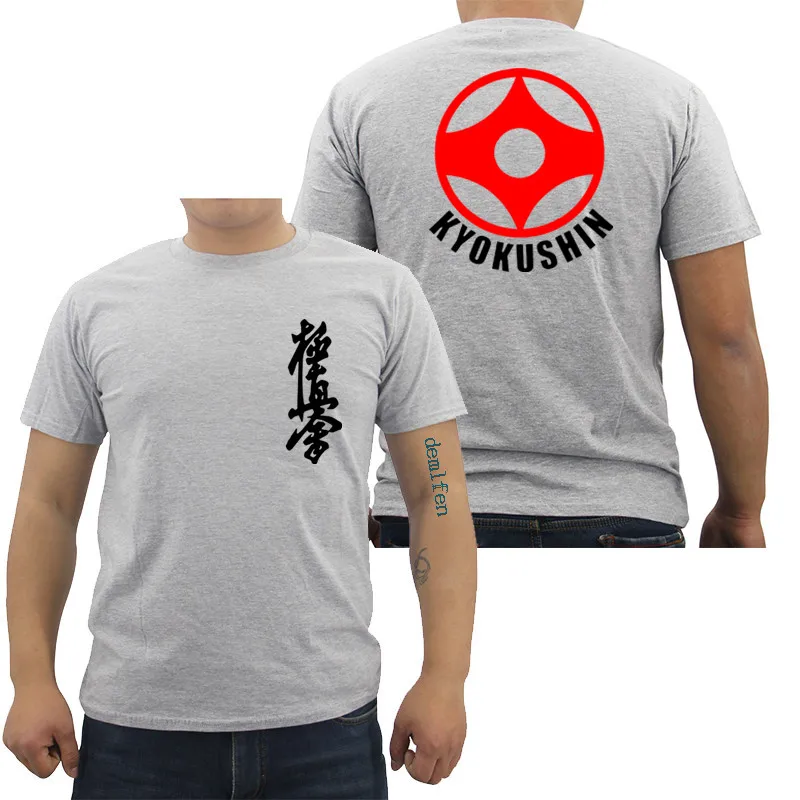 Voľné Black Mužov Tshirts Homme Tees Kyokushin Karate Masutatsu Oyama Karate Japonsko - Vlastné pánske Tričko Tee Tlačiť T-Shirt Topy