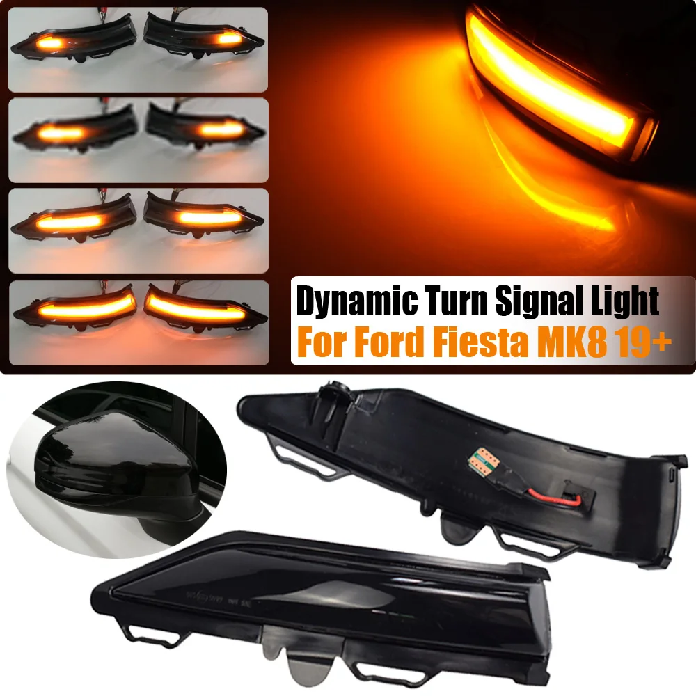 Vynikajúci LED Blinker Dynamické Zase Signálneho Svetla Bočné Spätné Zrkadlo Svetlo Na Ford Fiesta MK8 19+ B-Max MK7 2008-2017