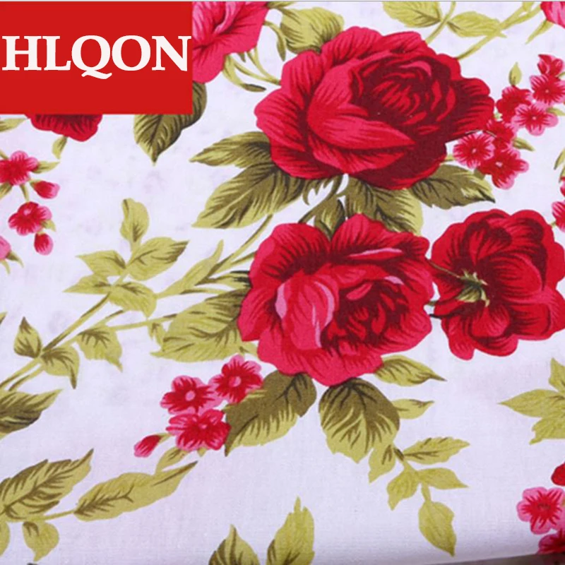 Vysoko kvalitnej bavlny vytlačené sateen kvet textílie, ktoré používajú na šitie, Prešívanie šaty žien oblečenie, sukne, topánky do 100x150cm