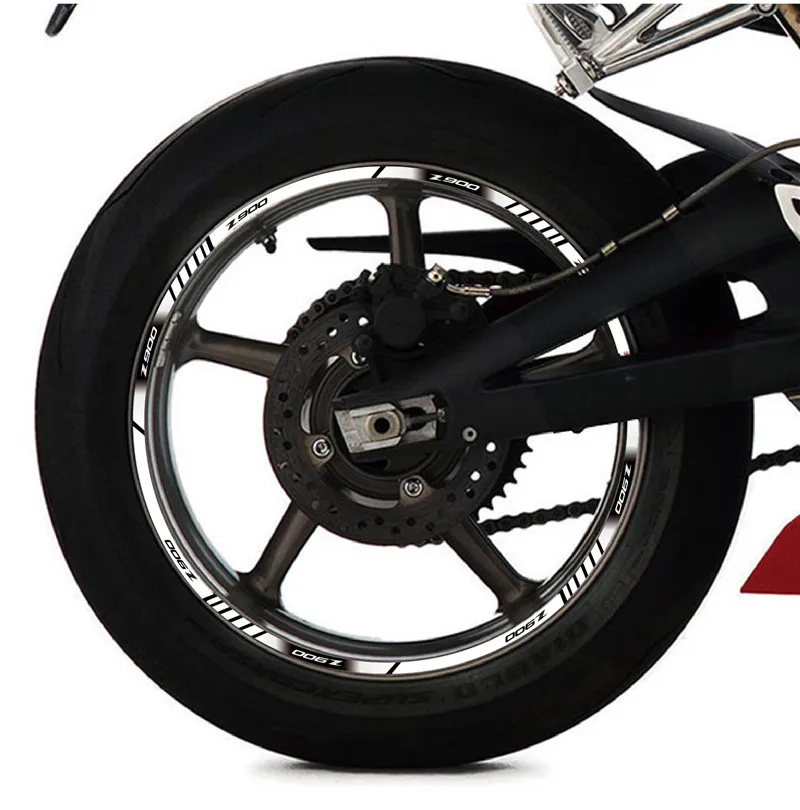 Vysoko kvalitné Motocyklové plné pokrytie 20 pásy Pneumatík sú Samolepky Rim vonkajšie Reflexné kolesa dekorácie obtlačok Na KAWASAKI Z900 z 900