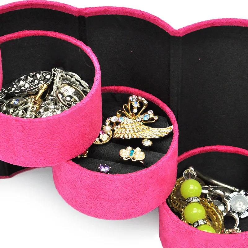 Vysoká Kapacita Kožené Šperky Box Cestovné Šperky Organizátor Multifunkčné Náhrdelníky Náušnice Krúžok Úložný Box Ženy, Darčeky