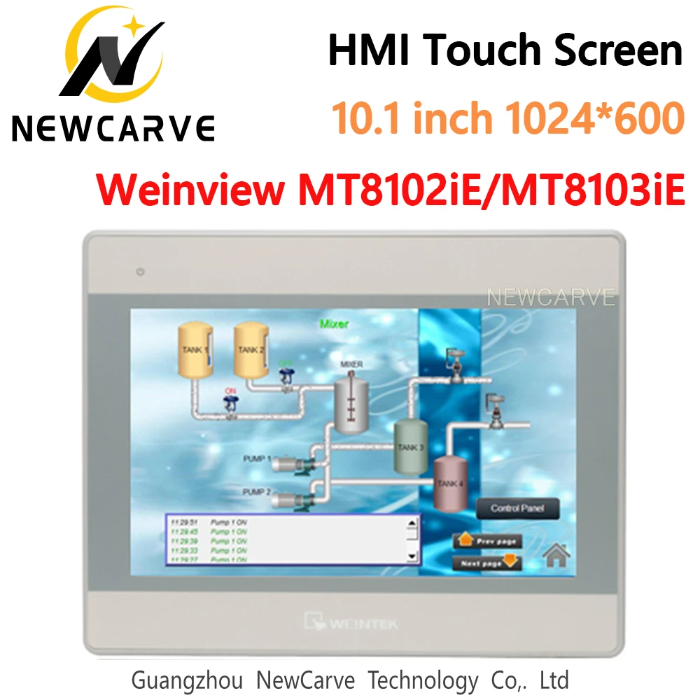 WEINVIEW MT8102iE MT8103iE HMI Dotykový Displej 10.1 Palcový 1024*600 Human Machine Interface Nahradiť WEINTEK MT8101iE MT8100iE NEWCARVE