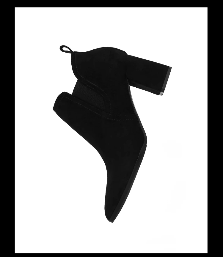 Weiyishi 2018 lady topánky stádo dámske topánky tenké podpätky členková obuv špicatou špičkou topánky 5cm