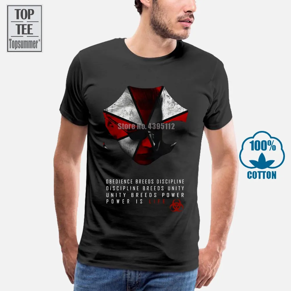 Wesker Dáždnik T Shirt Bydlisko Corporation Corp Evil Dead Zombie Nemesis