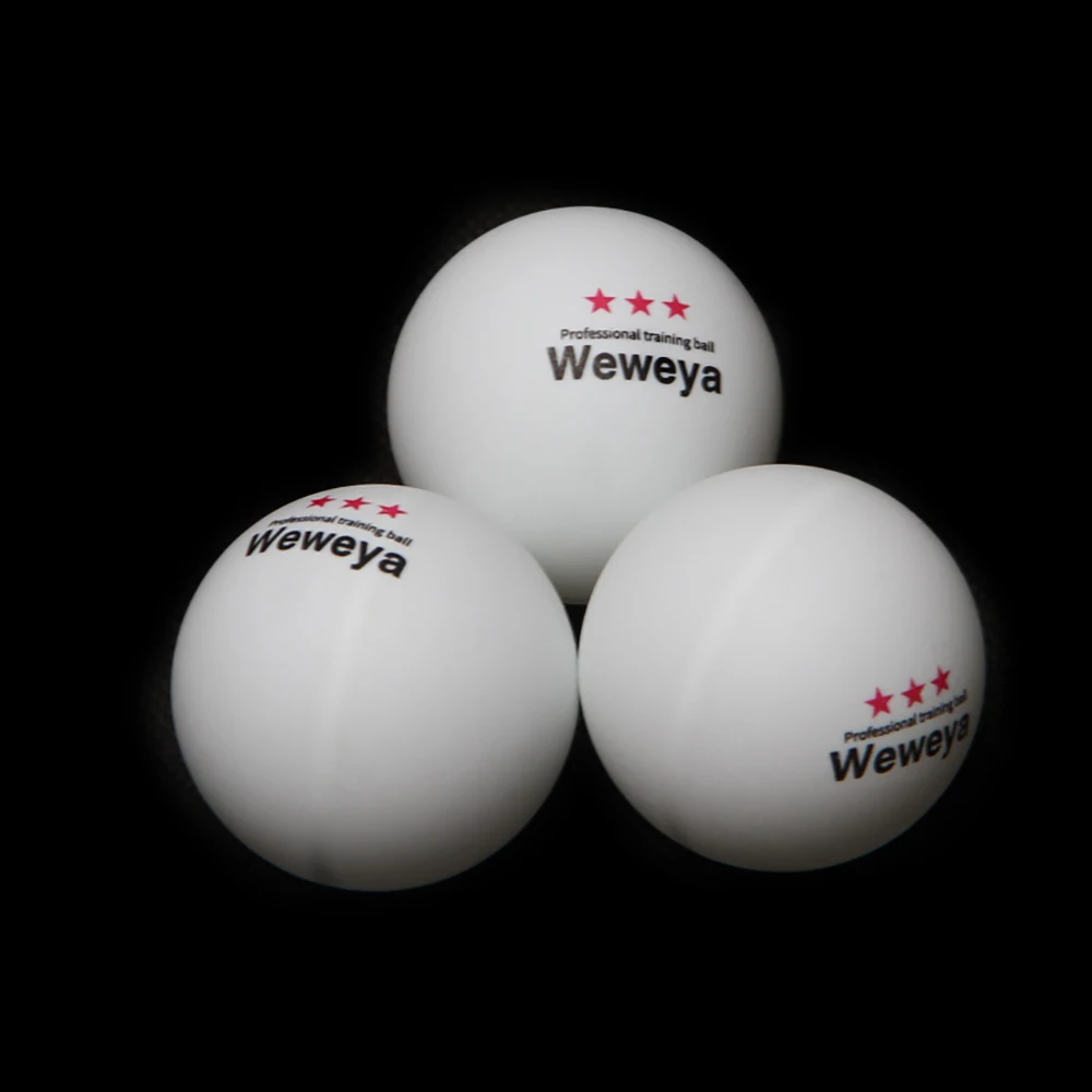 Weweya 100 Ks 3-Hviezdičkový 40 mm 2,8 g Stolný Tenis Gule Ping pong Loptičku White Orange Pingpong Loptu Amatérske Pokročilé Školenia Loptu