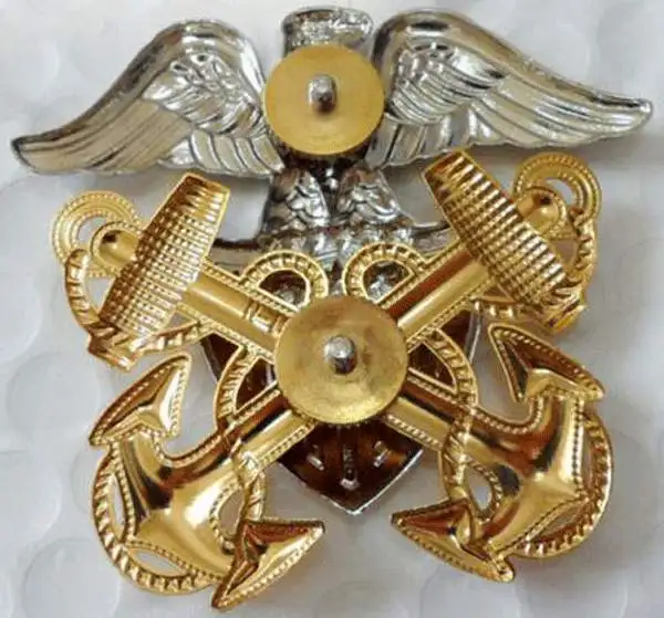 WW2 USA Spojené Štáty americké Námorníctvo Dôstojníkov Veľký Klobúk Kovové Odznak Pin Insígnie - US118