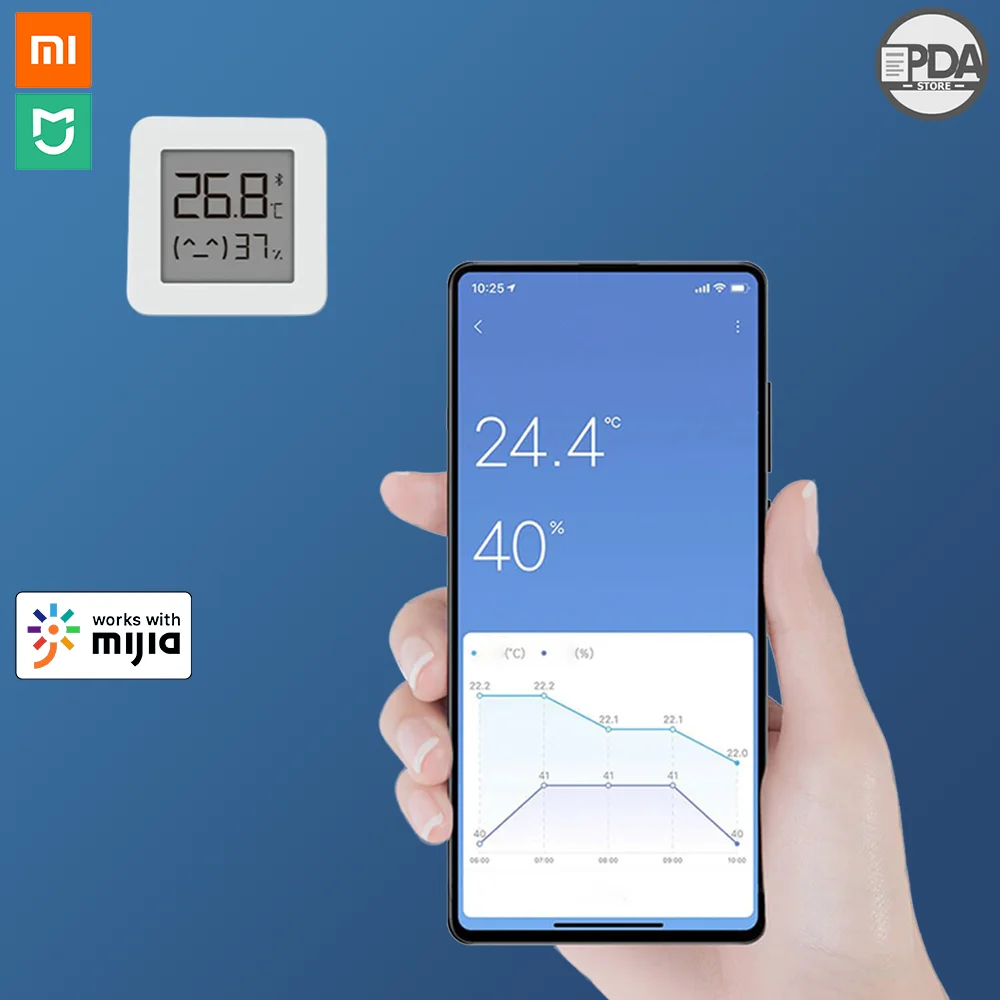 Xiao MiJia Bluetooth teplomer, bezdrôtové smart elektrický digitálny vlhkomer, teplomer, pracuje s Mijia app