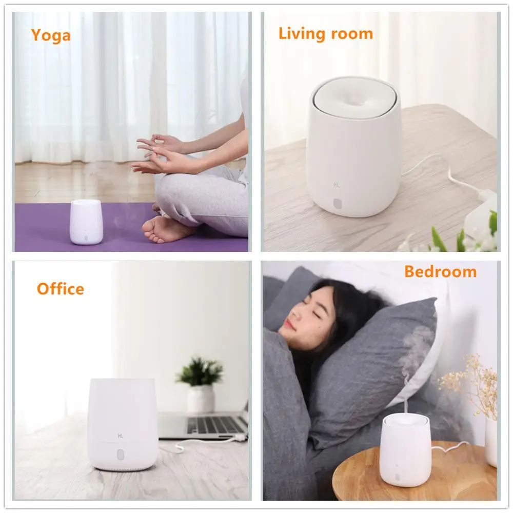 Xiao Youpin Hl Prenosné Usb Mini Vzduchu Aromaterapia Difúzor Zvlhčovač 120ml Pokojnej Vôňa Hmly Maker 7 Farbu Svetla Home Office
