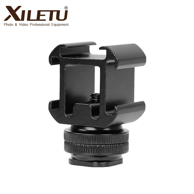 XILETU G3 Cold Shoe Mount Kamery Adaptér Rozšíriť Port pre Canon Nikon Pentax DSLR Kamery pre Mikrofón Mikrofón, LED, Video Vyplniť Svetla