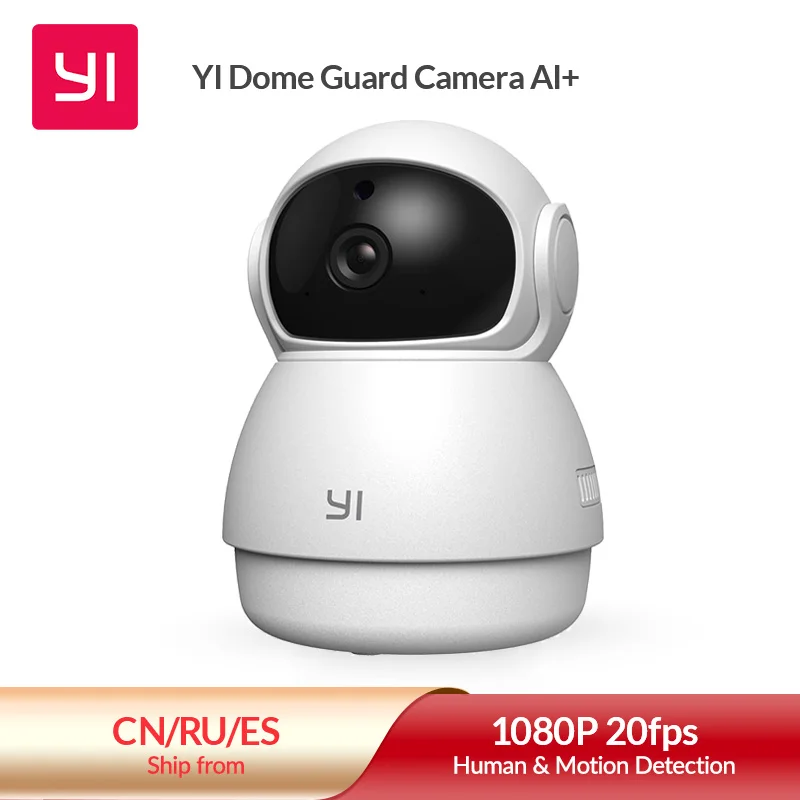 YI Dome Stráže Fotoaparát, Wi-Fi Sieťová Interiérová Kamera Domov monitorovací Systém AI-Powered 1080p Pridať-na Bezpečnostné Kamery - Biela