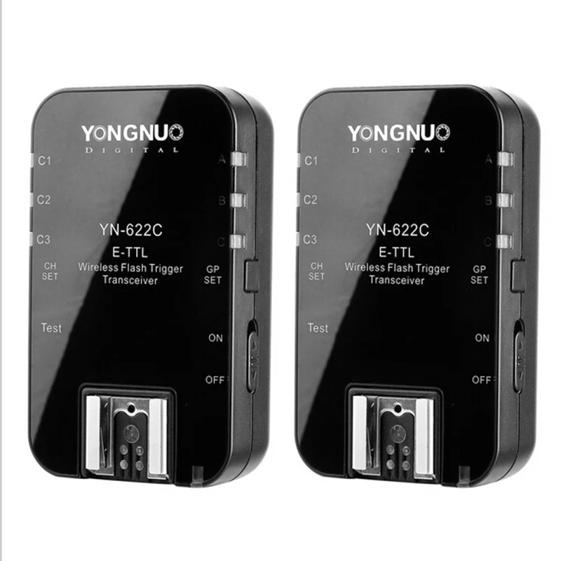 Yongnuo YN 622C, YN-622C Bezdrôtový ETTL HSS 1/8000S Flash Trigger 2 Vysielače pre Canon 1100D 1000D 650D 600D 550D 5DII 7D 50D