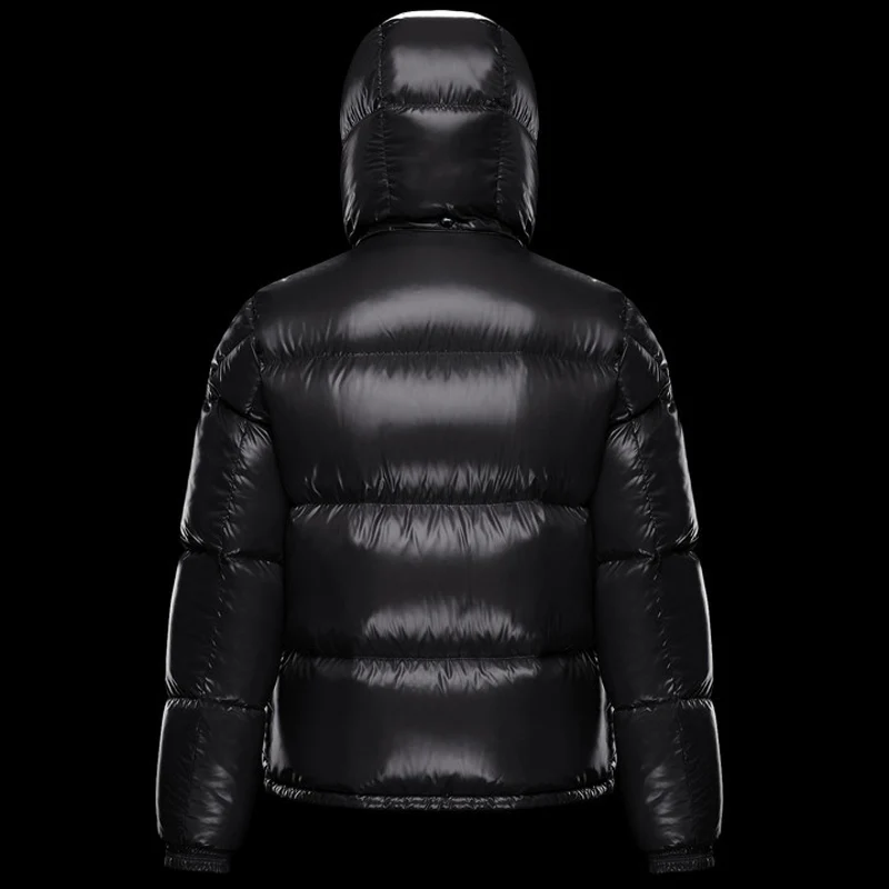 Zimné nové pánske kapucňou bežné nadol bunda hrubé a teplej pánske zimné oblečenie black nepremokavé dvojradu zips vatovaný kabát