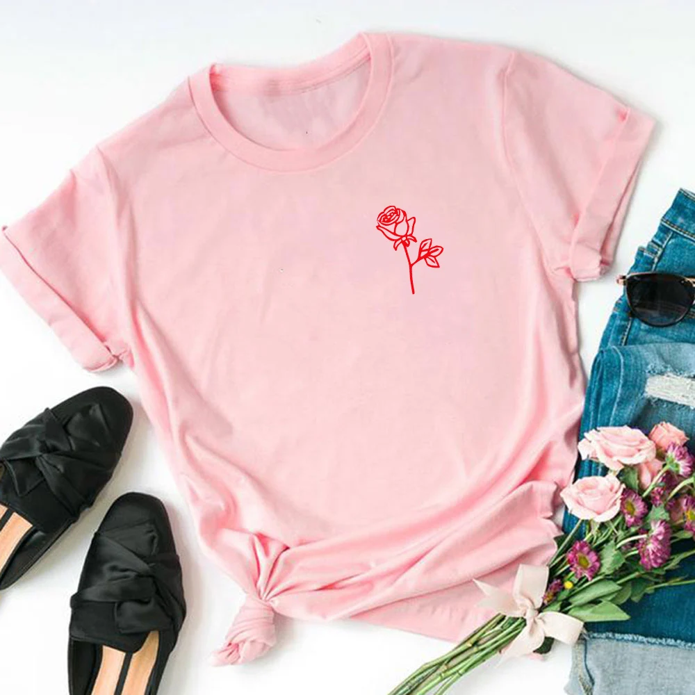 Ľudia Sú Jed Rose Tlač ženy, mužov, t košele Tumblr Inšpiroval Estetické Svetlých Pastelových Grunge Estetika grafické tričko