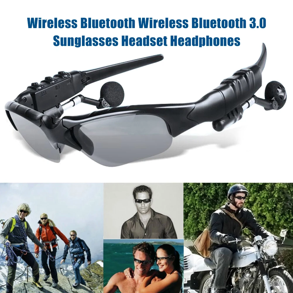 Športové Bezdrôtové Bluetooth Stereo V-3.0 Headset Telefón Jazdy slnečné Okuliare/mp3 na Koni Oči Okuliare S farebnými Slnko objektív