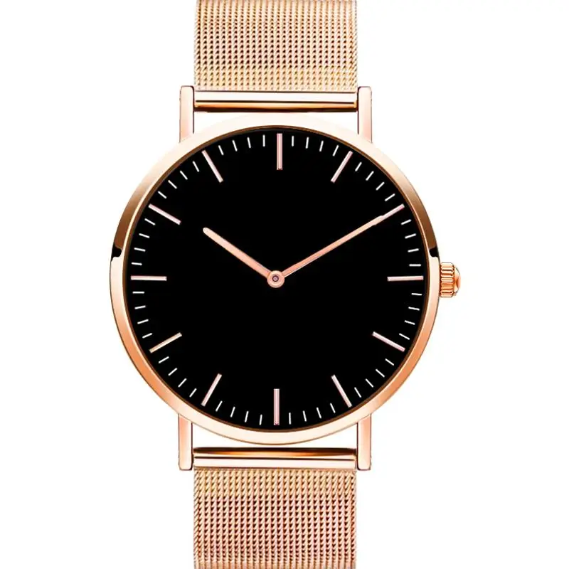 Ženy business hodinky Luxusné Čierne Hodinky Oka Kapela z Nerezovej Ocele, Quartz Analógové Náramkové Hodinky Minimalistický