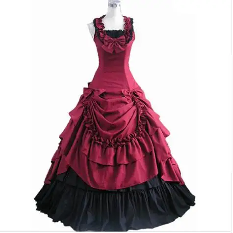 Ženy Dospelých Južnej Viktoriánskej Šaty Plesové Šaty Gothic Lolita Šaty Plus Veľkosti Na Mieru