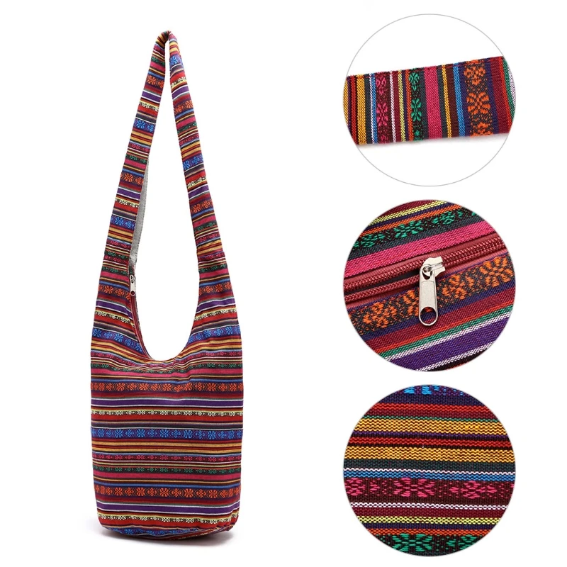 Ženy Hippie Tašky Cez Rameno Travel Bag Veľké Etnické Kabelka Tote