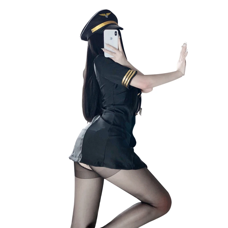 Ženy Sexy Spodnú Bielizeň Uniforme Letušky, Cosplay Erotické Pokušenie Letuška Kostým Sex Polícia Japonský Roleplay