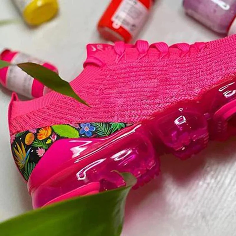 Ženy Sneaker Ponožky, Topánky Letné Priedušná Platformu Ležérne Módne Športové topánky šnurovacie 2021 Žena Dievča topánky plus veľkosť