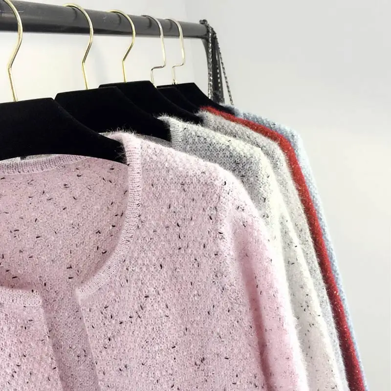 Ženy sveter 2021 Otvoriť Steh Cardigan Vysoko Kvalitné Mäkké Zvládnuť Základné pletenie Kabát na Jeseň Zima Úsek Knitwear Sveter