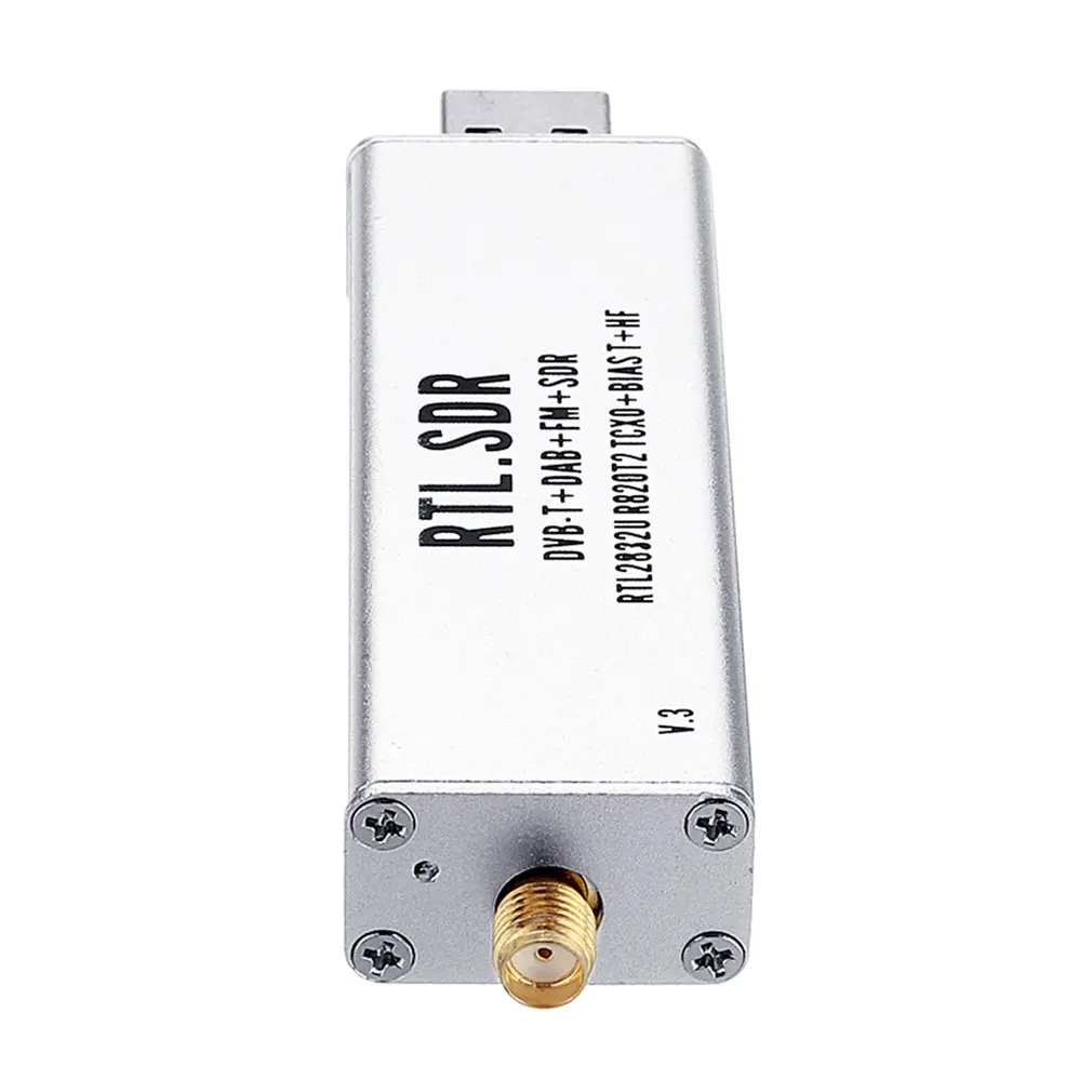 0.1 MHz-1,7 GHz TCXO, RTL, SDR Prijímač R820t2 USB RTL-SDR Modul s 0,5 ppm TCXO SMA MJZSEE A300U Tester - Strieborná