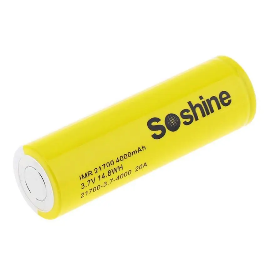 1 ks originál SOSHINE 21700 Li-ion nabíjateľná batéria 3,7 V 4000mah 14,8 v WH s Chránené PCB pre Elektrické výrobky baterka