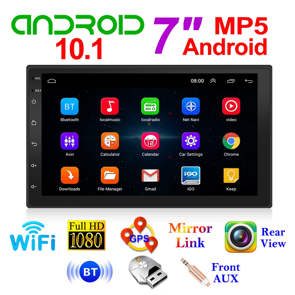 10.1 autorádia 9210S Android 2 DIN WiFi GPS Vedúci Jednotky Multimediálny Prehrávač Videa pre Vonkajšie Osobné Auto Dekorácie