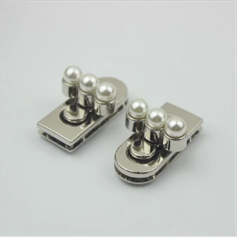 (10 ks / lot) kabelke kovové pearl zámok DIY oprava hardvéru batožiny hardvér príslušenstvo