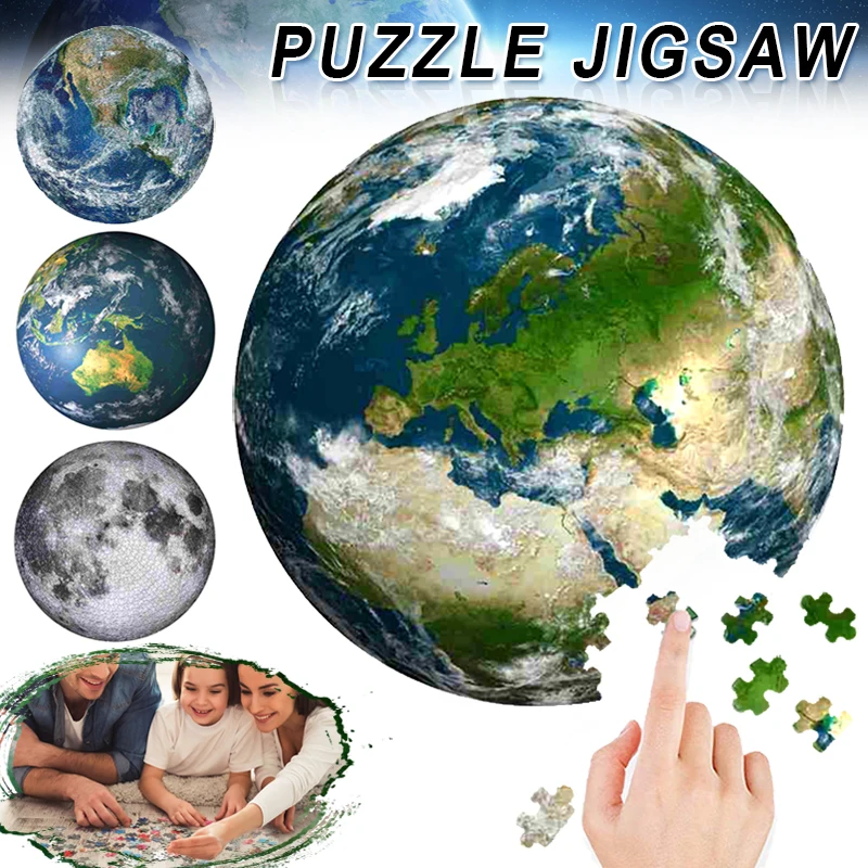 1000 Kusov Dospelých Ťažké Kruhové Puzzle Mesiac Zábavné Hračky, Učenie sa SEC88