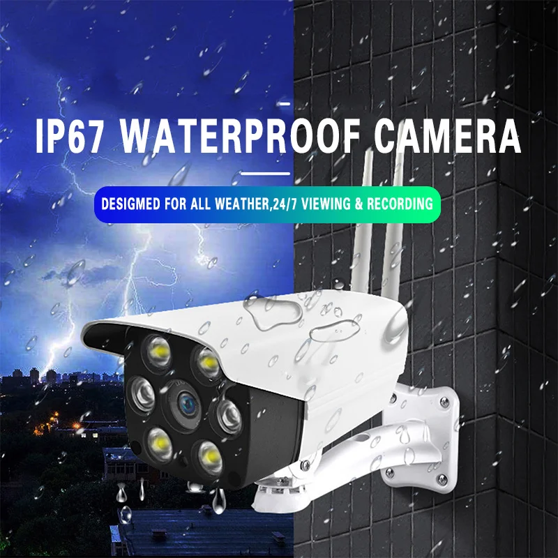 1080P Vonkajšia IP Kamera, Bezdrôtové Dual Svetlo Audio 2.0 MP, wifi, Bezpečnostné Kamery na Nočné Videnie Kovové Nepremokavé Vonkajšie Kamery