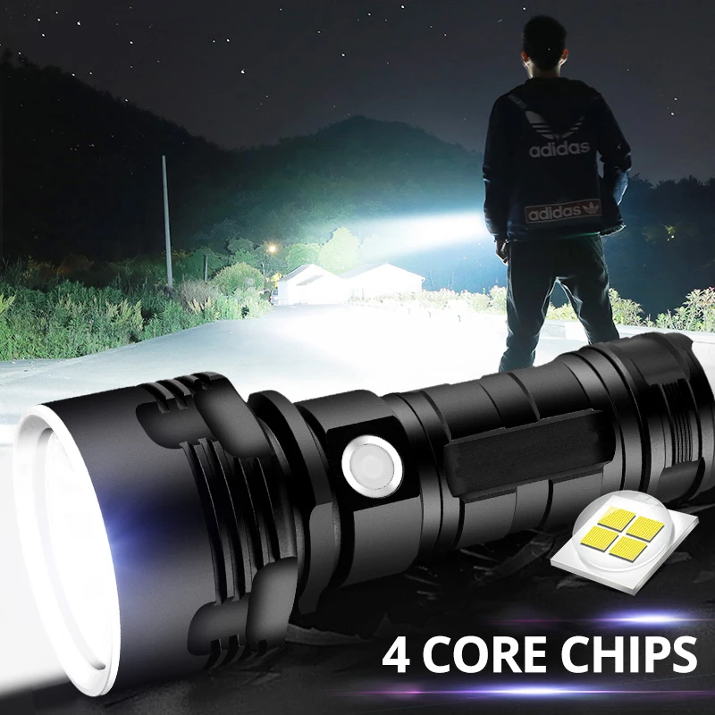 12000LM Super Výkonné LED Baterka XM-L2 XHP70 Taktické Pochodeň USB Nabíjateľné Linterna Vodotesné Svietidlo s Extrémne Svetlé