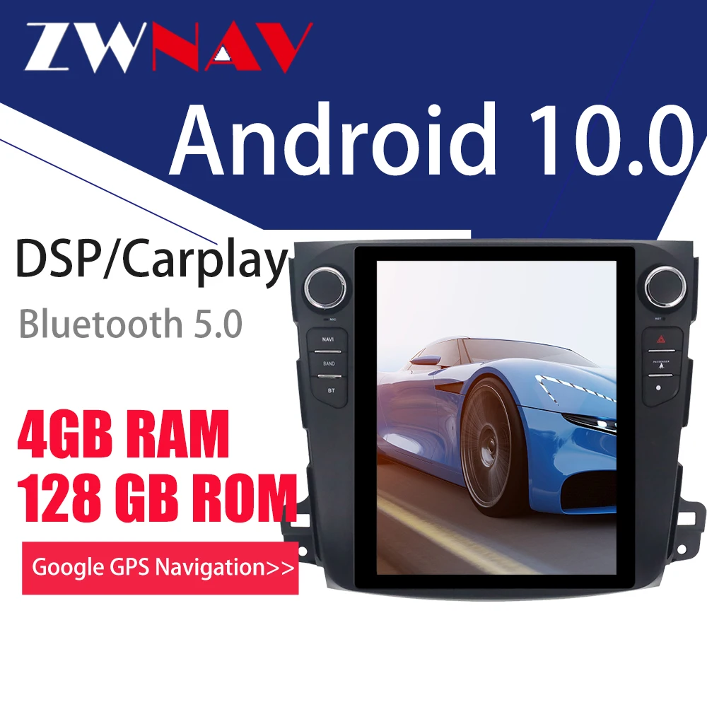 128 GB Plazmové Obrazovky Carplay DSP Pre 2006-MITSUBISHI ASX RVR Outlander Android 10 Prehrávač Auto Audio Stereo Rádio Jednotky