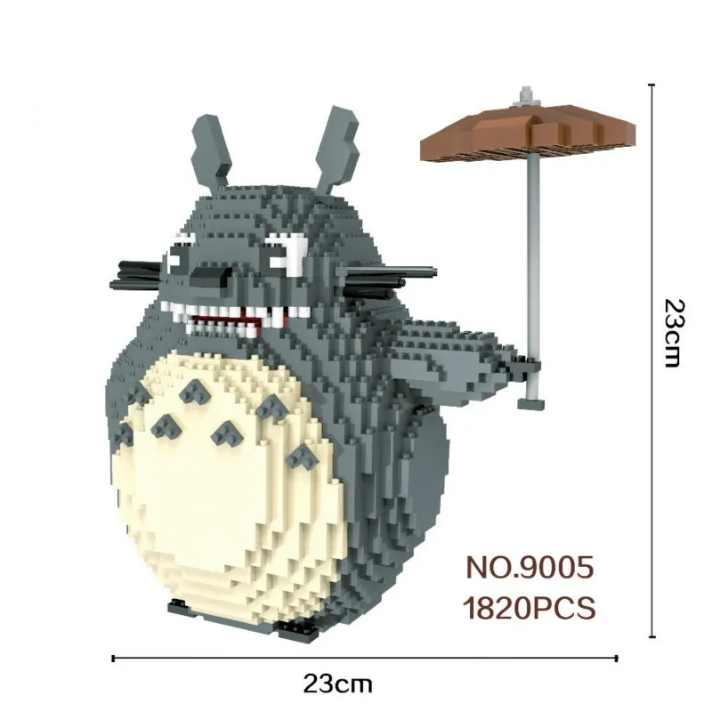 1280-2276pcs 9005-9026 Veľké Veľkosti Blokov Totoro Mini Bloky Micro Bloky Super maros DIY Budovy Hračky, Model pre Deti Darčeky