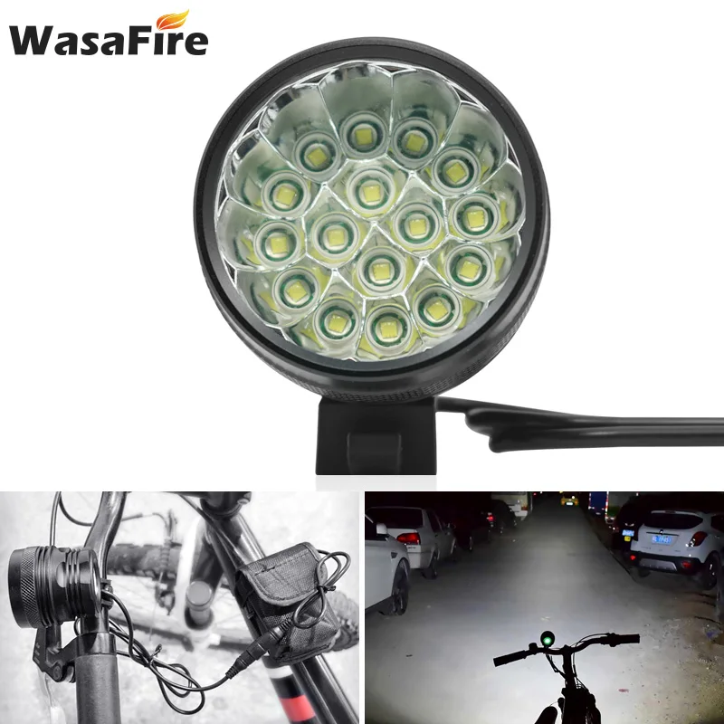 16 XML-T6 LED Bicykel predné svetlo na Bicykel Predné Svetlo na Čítanie Nabíjateľná Cyklistické Svetlomet Baterka svietenie luz bicicleta