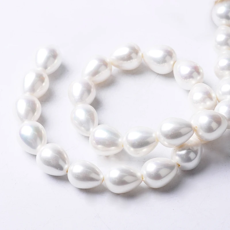 1pack/veľa 13*15 mm Módne šperky kvapka vody Prírodných Shell Perlou Voľné Dištančné Korálky DIY pre Šperky Plavidlá, náramok, náhrdelník