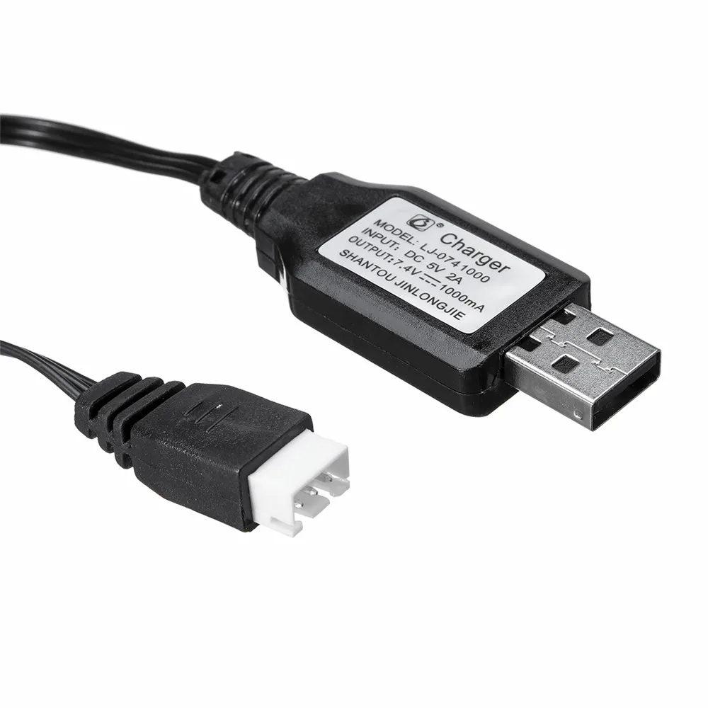 1pcs RBRC 0029 Nabíjačka 7.4 V USB Nabíjací Kábel pre RB1277A 1/12 RC Vozidlá na Diaľkové Ovládanie, RC Auta, Náhradné Diely