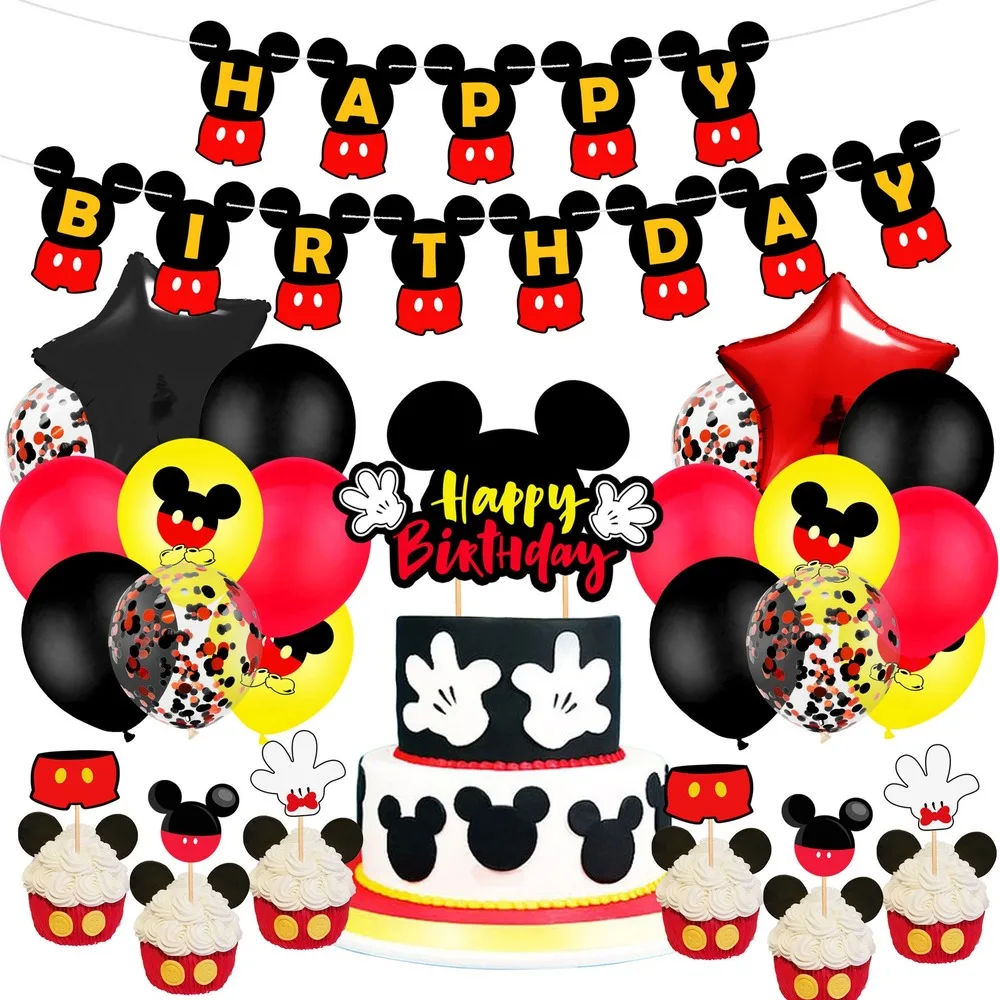 1set Minnie Latexové Balóny Tému Mickey Mouse Narodeninovej Party Dekorácie, Detské Sprcha Dekor Deti Strany Mickey Balloon Air Globos