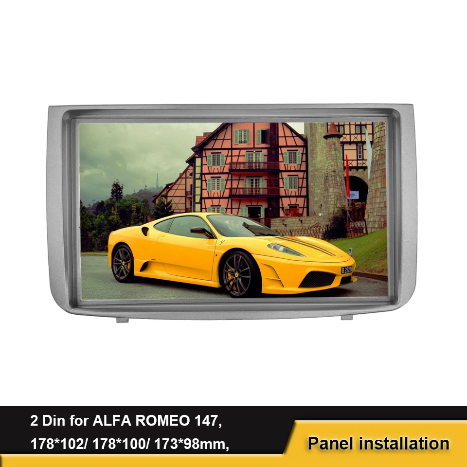 2 Din Auto Fascia Na ALFA ROMEO 147 2000-2011 CD, DVD, Stereo Frame Panel Montáž Dash Inštalácia Rámu Orezania Auta