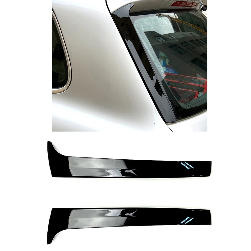 2 ks Lesklý Čierny Zadné Bočné Krídlo Strešný Spojler Kryt Nálepky Výbava Pre-VW Touareg 2011-2017 Auto Príslušenstvo