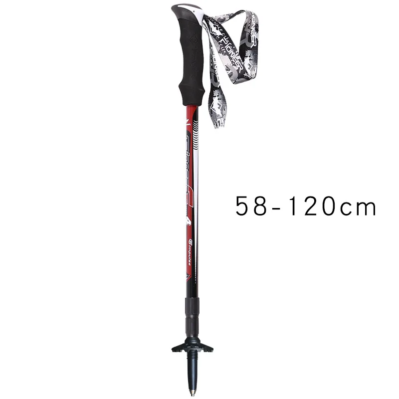 2 KS/Veľa Treking Pólov Nastaviteľná Výška 55 cm-120 cm Ultralight Walking Stick pre Vonkajšie Pešiu Turistiku Lezenie - 1 Pár