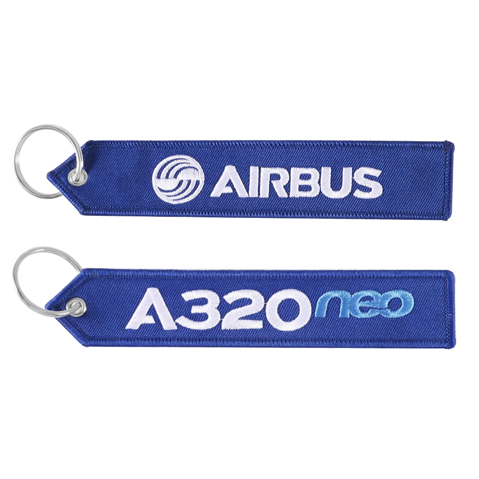 20 KS AIRBUS Keychain Telefón Popruhy Výšivky A320 Letectva Krúžok Reťazca pre Letectvo Darček Popruh ozdobná šnúrka na uniforme pre Tašku na Zips